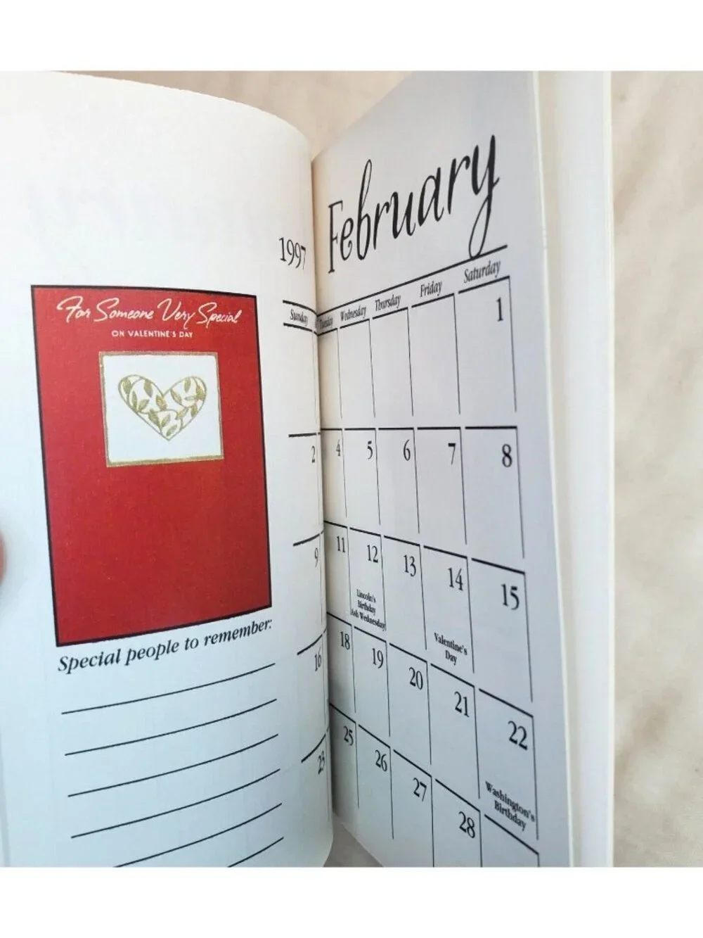 Vintage 1997 Hallmark Osco Drug Pocket Calendar 5.5